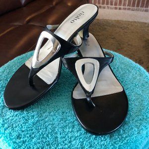 Rialto black and silver shoes.